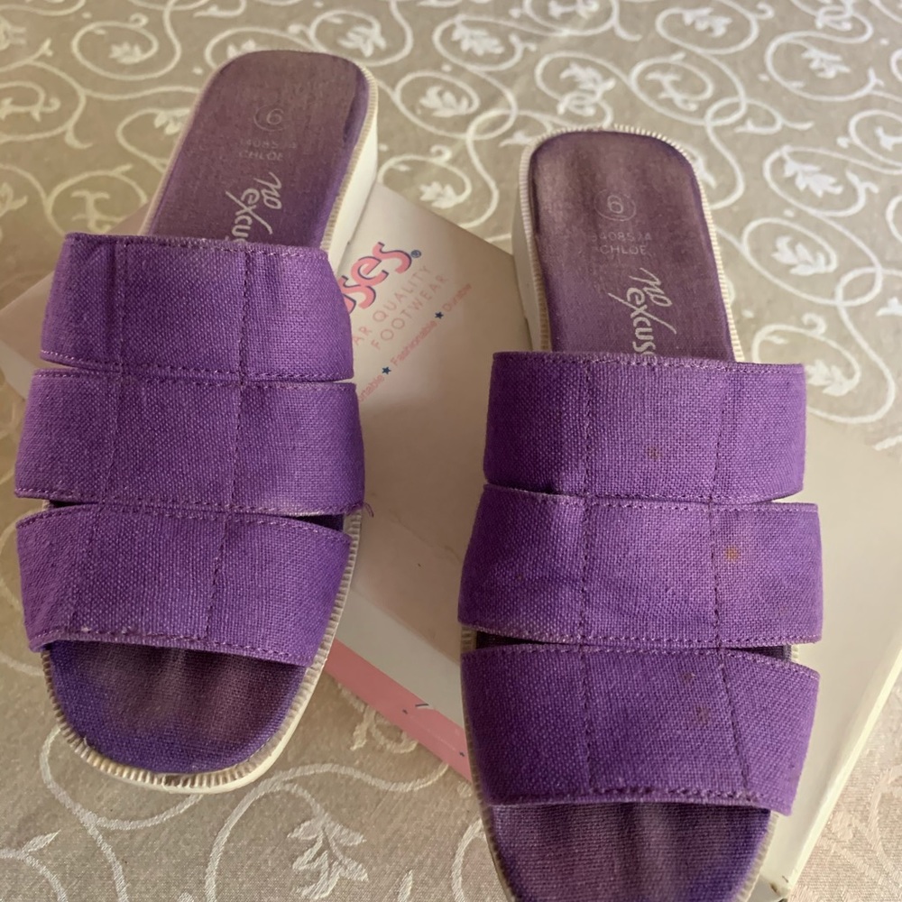 Purple Canvas sandals. Price ⬇️ - Picture 2 of 5